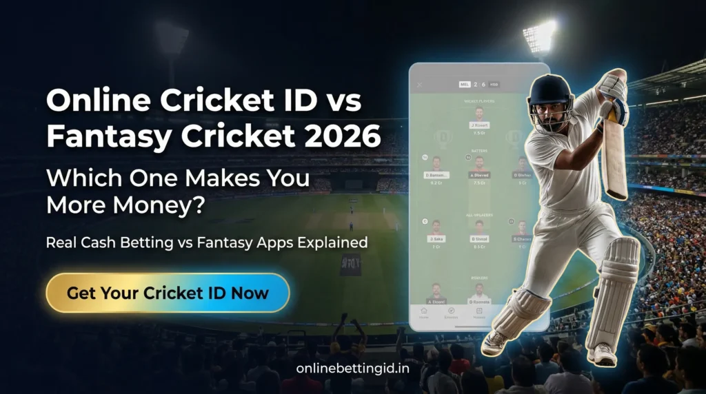Online Cricket ID vs Fantasy Cricket App