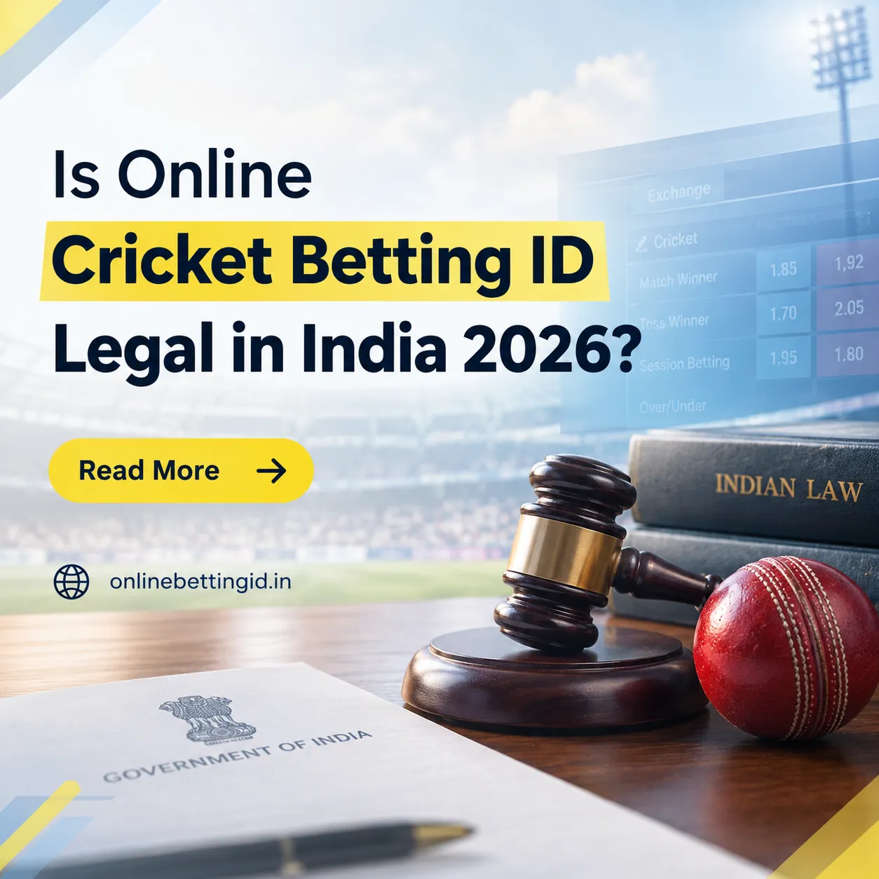 Is Online Cricket Betting ID Legal in India 2026?